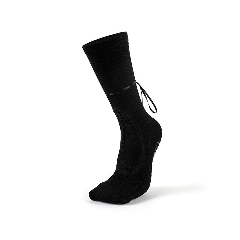 Olivenorma Backless Ribbon Strap Non-Slip Grip Barre Pilates Dance Socks for Women with Adjustable Strap, Breathable Soft Comfort Fit Yoga Socks - Black - 10 Pairs - image 1