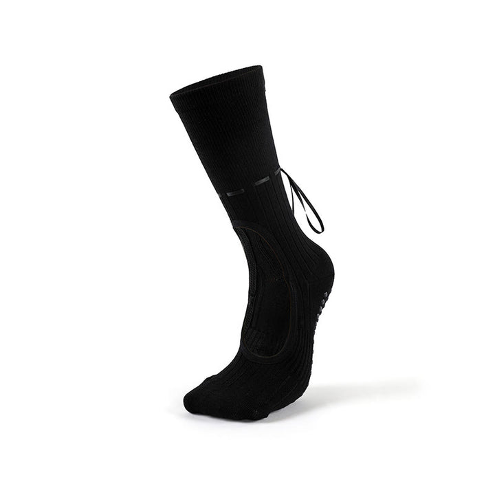 Olivenorma Backless Ribbon Strap Non-Slip Grip Barre Pilates Dance Socks for Women with Adjustable Strap, Breathable Soft Comfort Fit Yoga Socks - Black - 10 Pairs - image 1