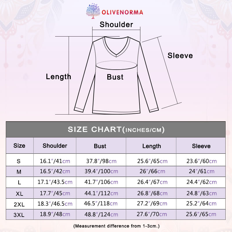 Olivenorma Luna Moth Long Sleeve V-Neck T-Shirt - image 18