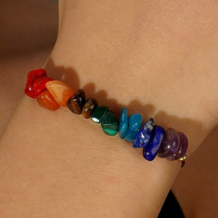 Olivenorma Citrine Tiger Eye Beaded Wax Cord Bracelet - image 3