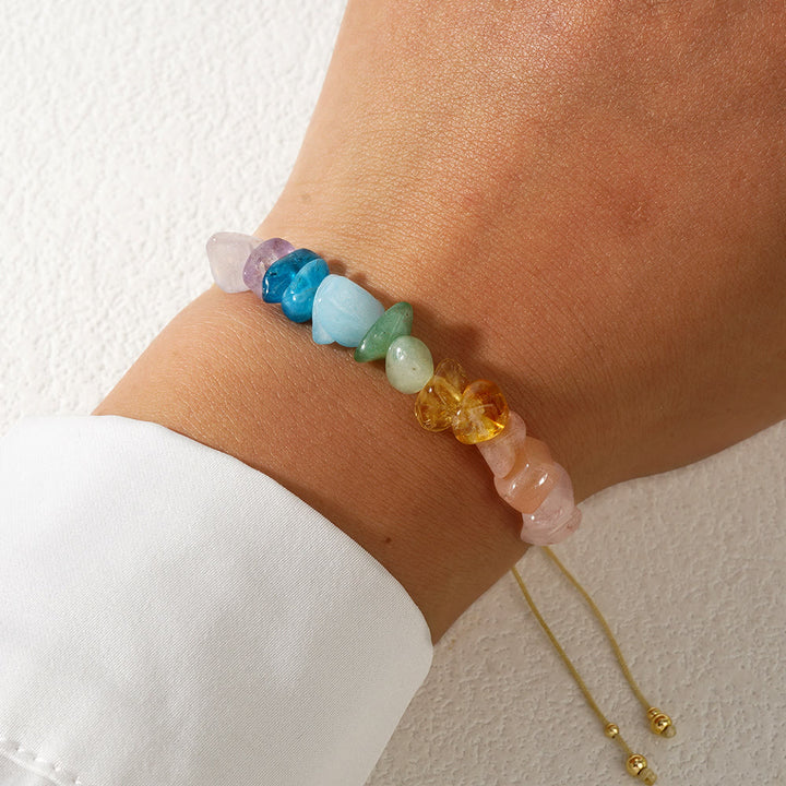Olivenorma Colorful Chip Stone Trendy Summer Bracelet - image 2