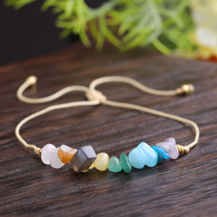 Olivenorma Colorful Chip Stone Trendy Summer Bracelet - image 1