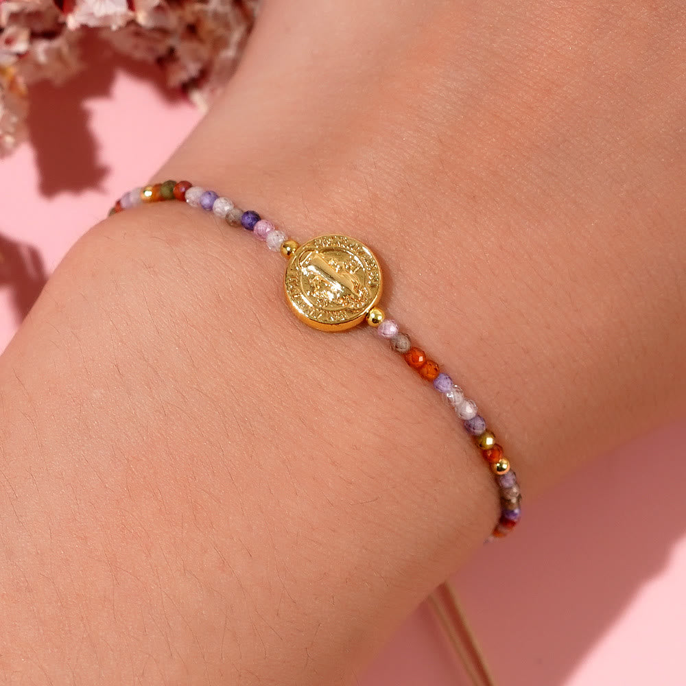 Olivenorma Colorful Stone Vintage Woven Bracelet - image 1