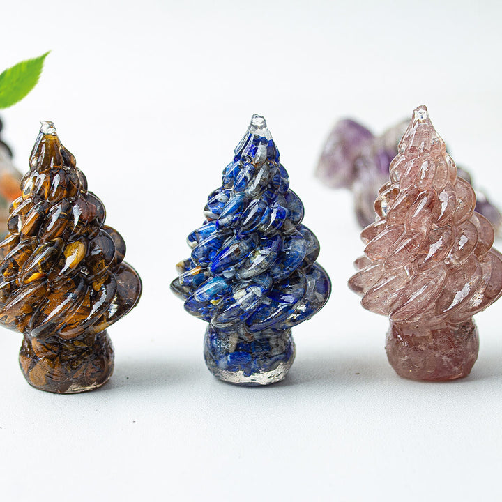 Olivenorma Christmas Crystal Tree Gemstone Decoration - image 0