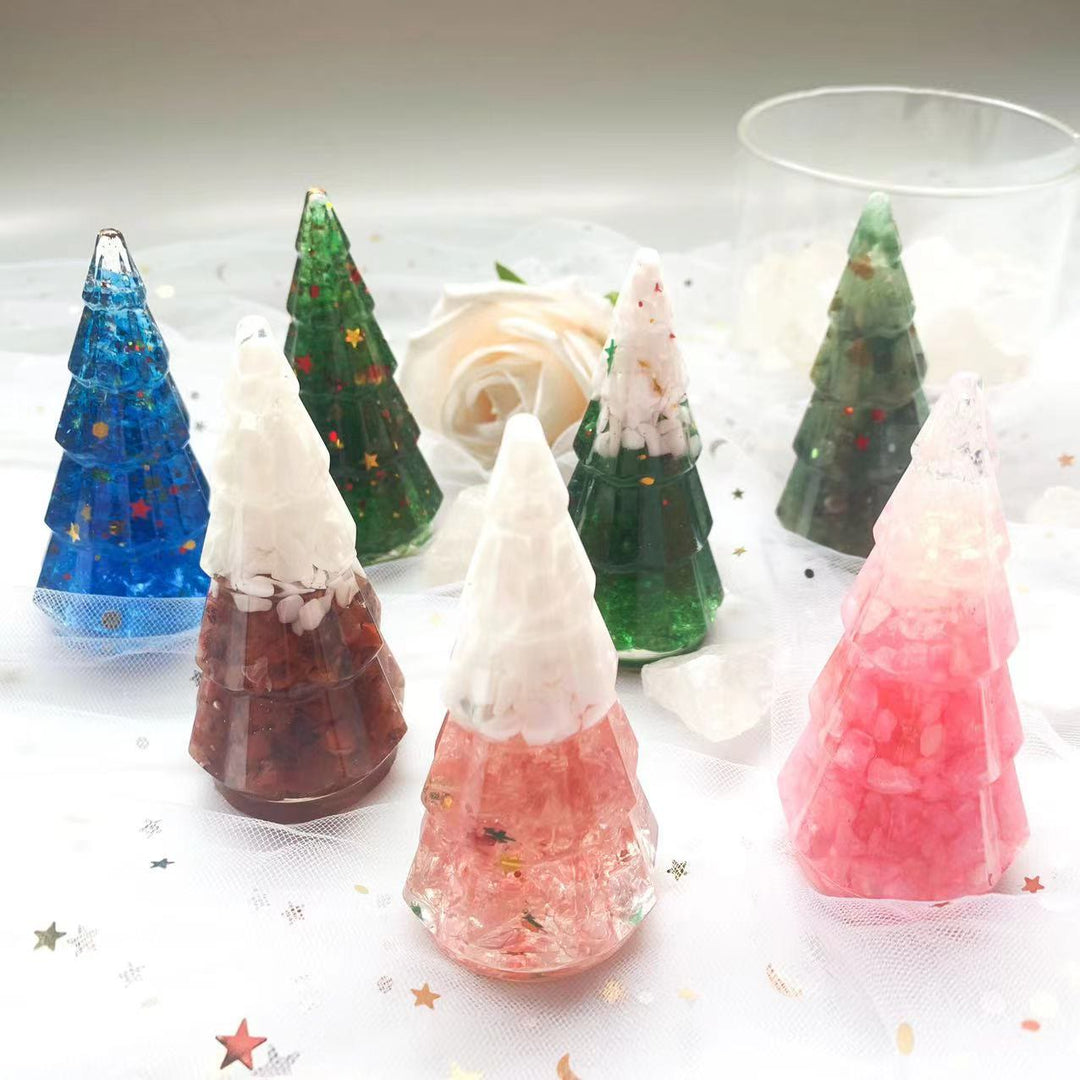 Olivenorma Crystal Mini Pine Tree Gemstone Decoration - image 2