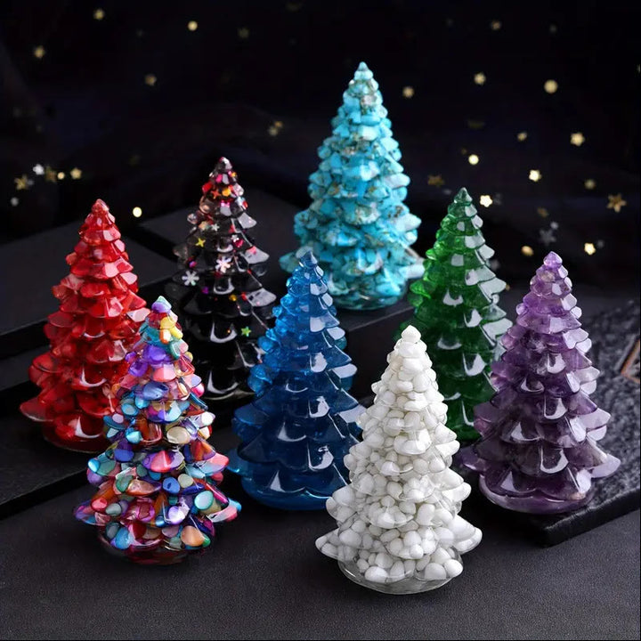Olivenorma Crystal Mini Pine Tree Gemstone Decoration - image 1