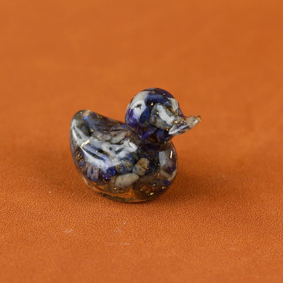 Olivenorma Mini Crystal Duck Gemstone Decoration - Lapis Lazuli - image 13