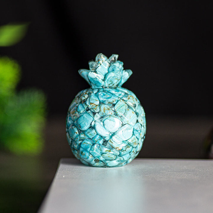 Olivenorma Crystal Golden Pineapple Gemstone Decoration - Turquoise - Style 1 - image 30