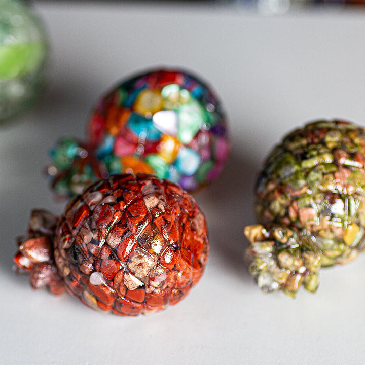 Olivenorma Crystal Golden Pineapple Gemstone Decoration - image 58