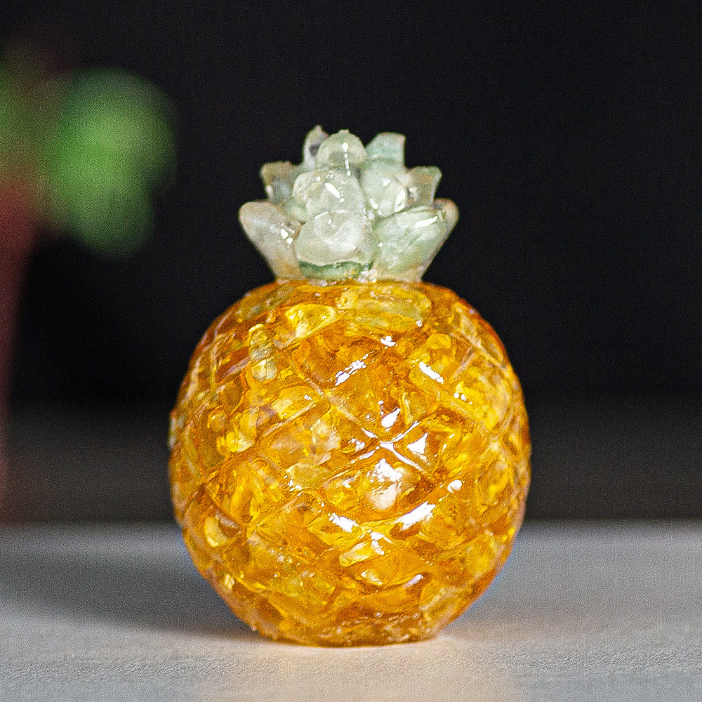Olivenorma Crystal Golden Pineapple Gemstone Decoration - Citrine - Style 2 - image 22