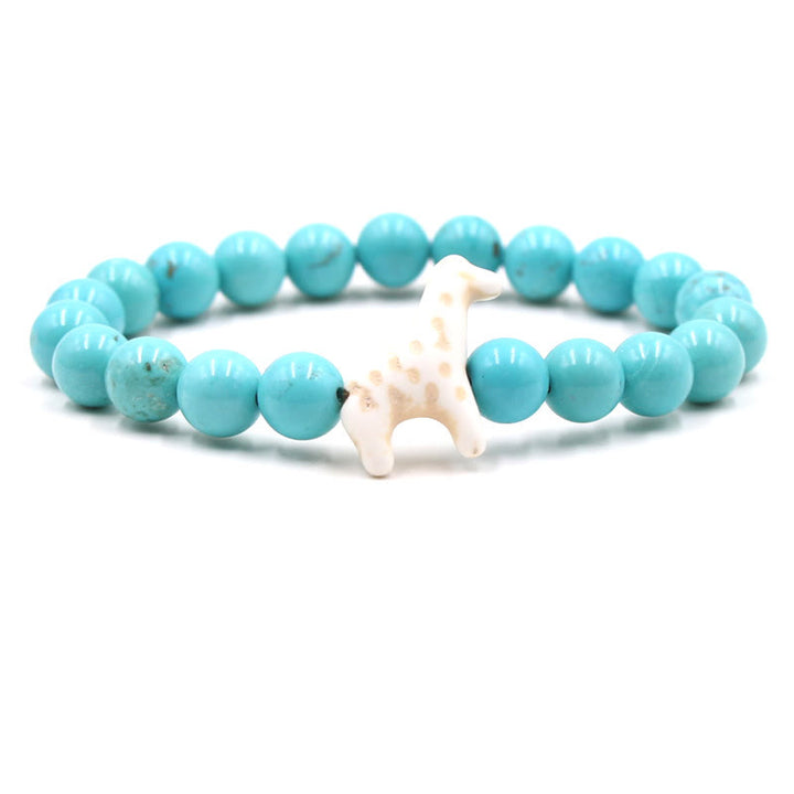 Olivenorma Giraffe Conservation Bracelet with Card - Turquoise - With Card - image 30