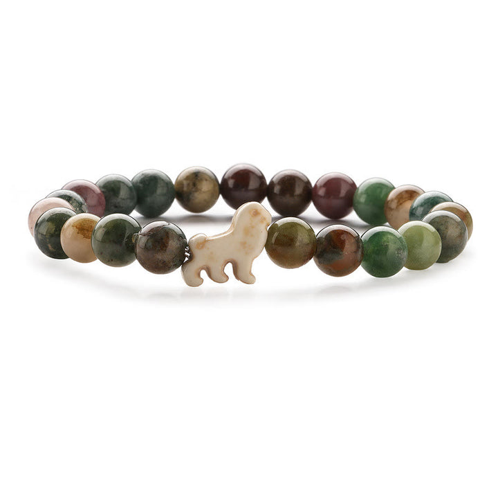 Olivenorma Lion Survival Awareness Bracelet with Card - India Agate - With Card - image 6