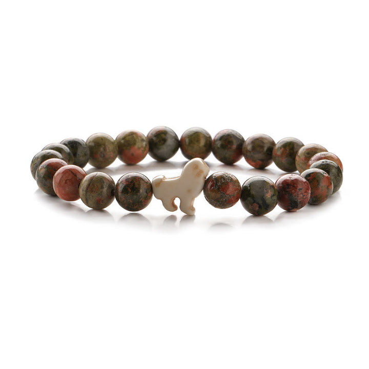 Olivenorma Lion Survival Awareness Bracelet with Card - Unakite - With Card - image 8