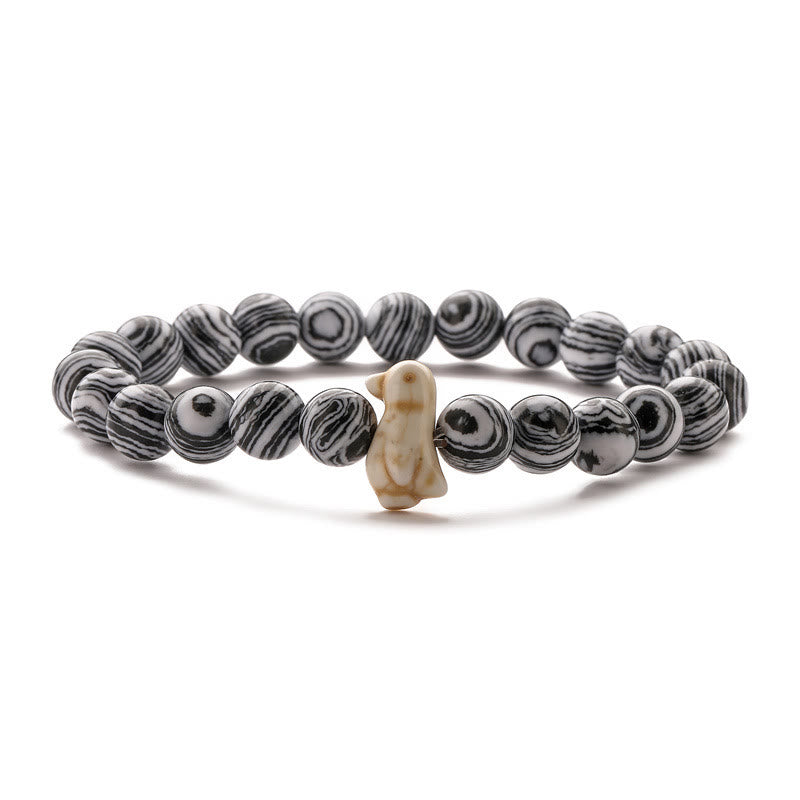 Olivenorma Penguin Habitat Protection Bracelet with Card - White Malachite - With Card - image 25