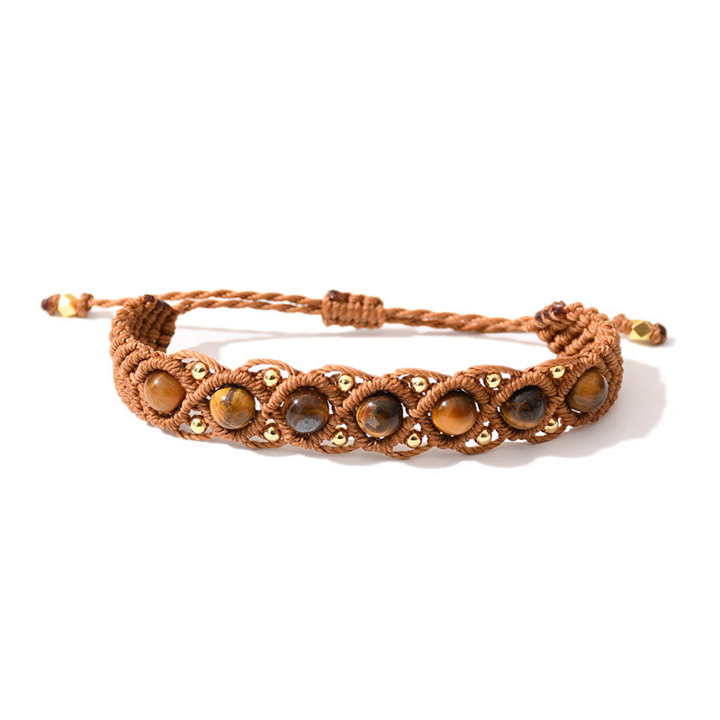 Olivenorma Multicolor Tiger Eye Wrapped Design Bracelet - Yellow Tiger Eye - image 9