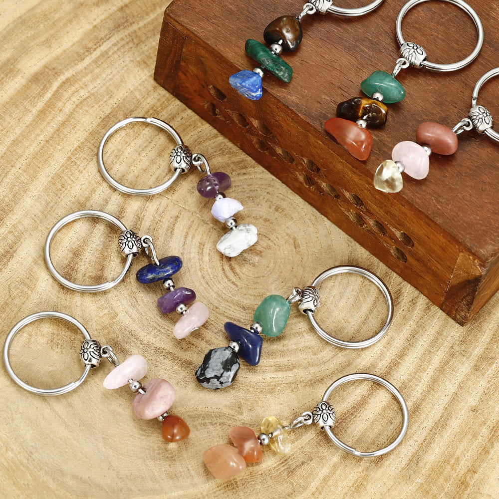 Olivenorma Handmade Natural Stone Healing Keychain - image 0