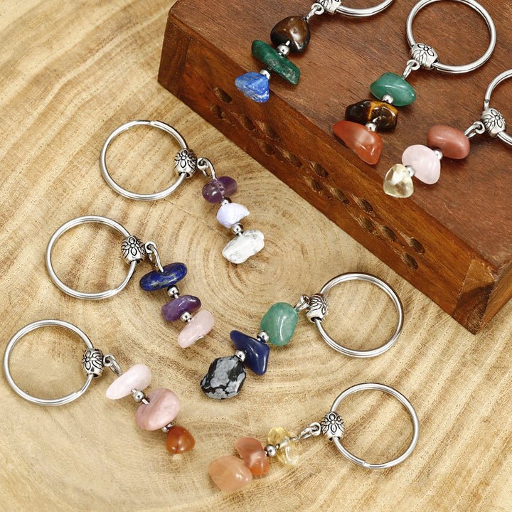 Olivenorma Handmade Natural Stone Healing Keychain - image 0