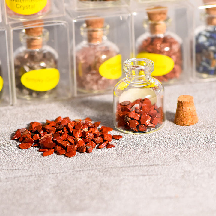 Olivenorma Natural Stone Crystal Wish Bottle Gemstone Decoration - image 48