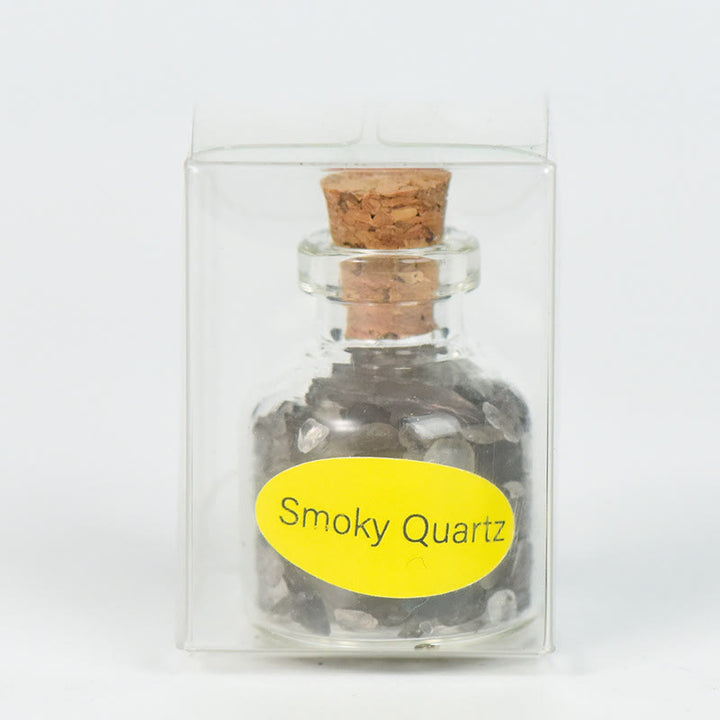 Olivenorma Natural Stone Crystal Wish Bottle Gemstone Decoration - Smoky Quartz - image 6