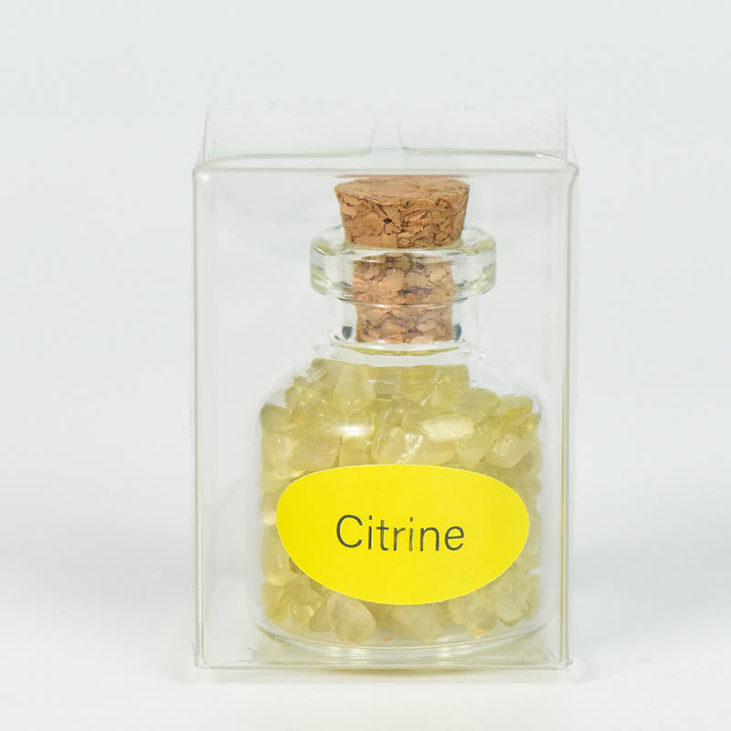 Olivenorma Natural Stone Crystal Wish Bottle Gemstone Decoration - Citrine - image 8