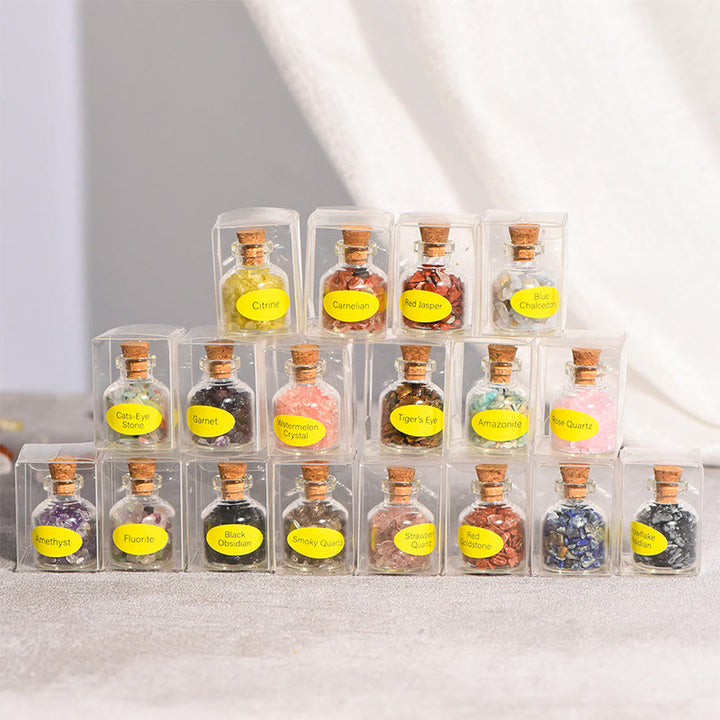 Olivenorma Natural Stone Crystal Wish Bottle Gemstone Decoration - image 47