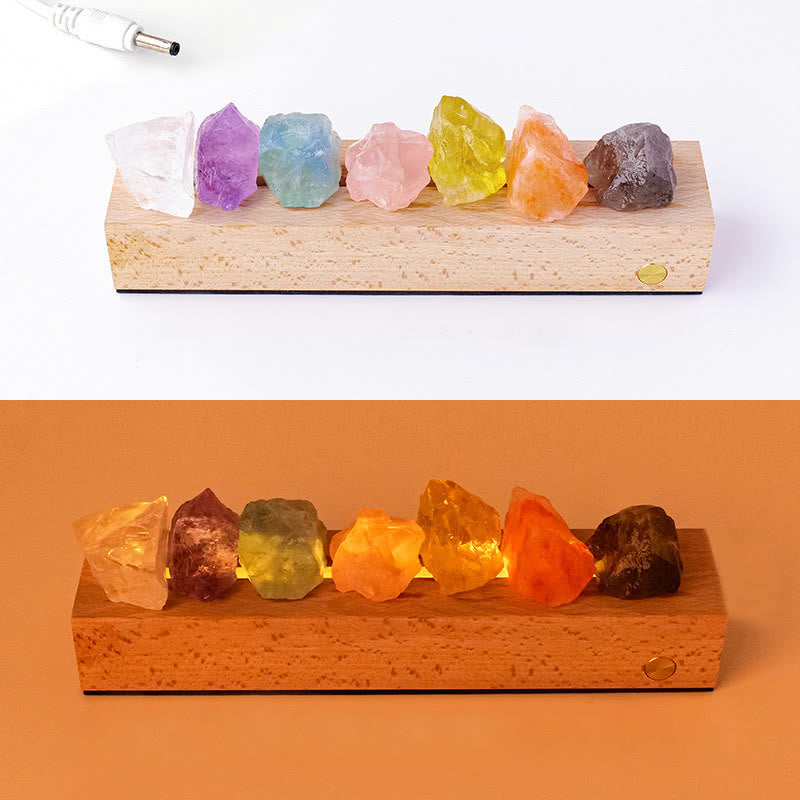 Olivenorma Rainbow Crystal Diffuser Night Light Crystal Lamp - Wireless Base - image 1