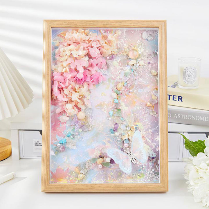 Olivenorma Crystal Frame Art Desktop Decoration - Monet Garden - Morning Mist - image 5