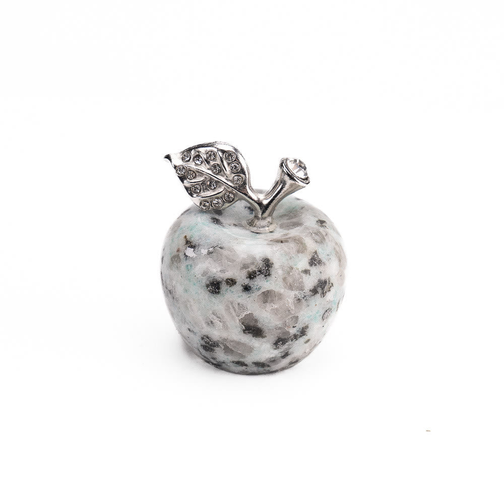 Olivenorma Christmas Eve Natural Stone Apple Carving Gemstone Decoration - Tianshan Blue Stone - 30*35cm - image 26