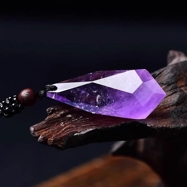 Olivenorma Natural Stone Raw Teardrop Pendant Necklace - image 23