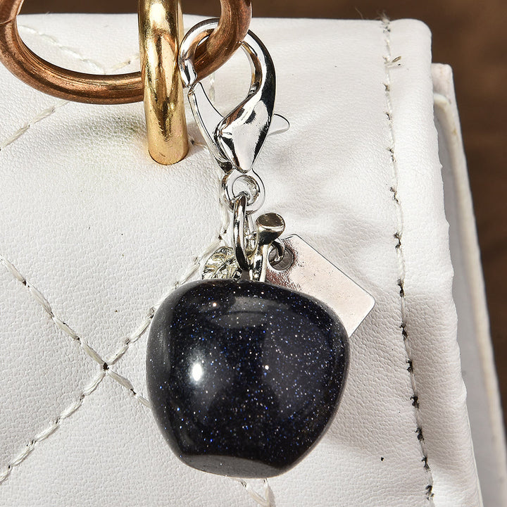 FREE Today: Natural Crystal Apple Bag Accessory Keychain - Obsidian - image 20