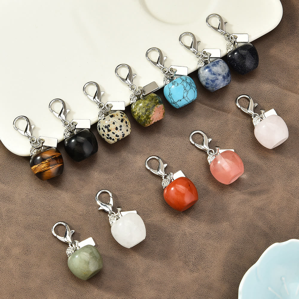 FREE Today: Natural Crystal Apple Bag Accessory Keychain - image 0