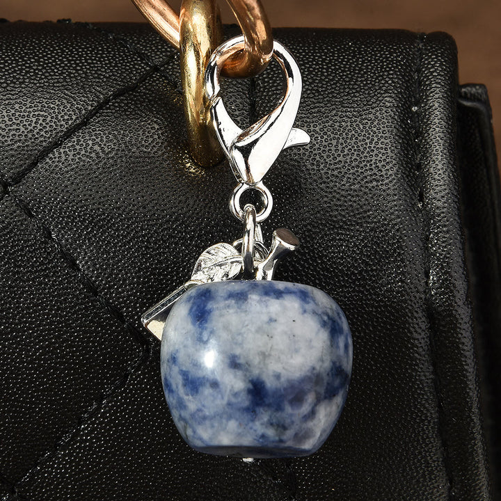 FREE Today: Natural Crystal Apple Bag Accessory Keychain - Sodalite - image 16