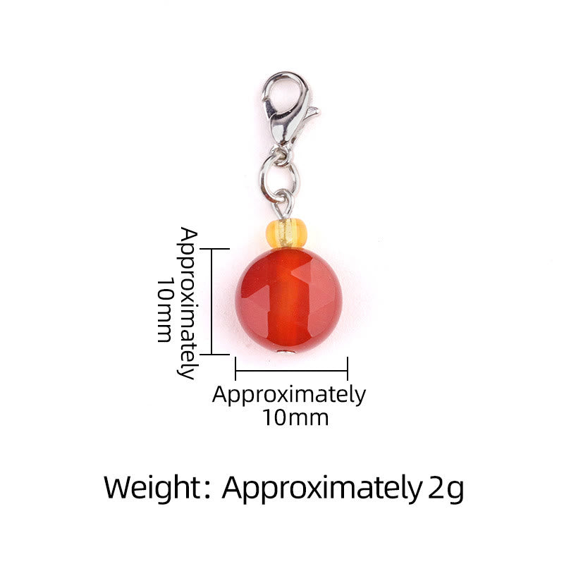 Olivenorma Natural Stone Crystal Hexagram Keychain - image 27