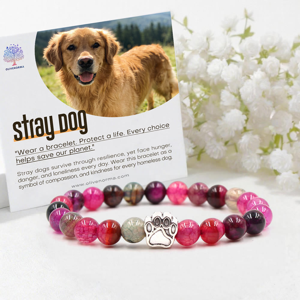 Olivenorma Stray Dog Paw Protection Bracelet with Card - Tourmaline - With Card - image 0
