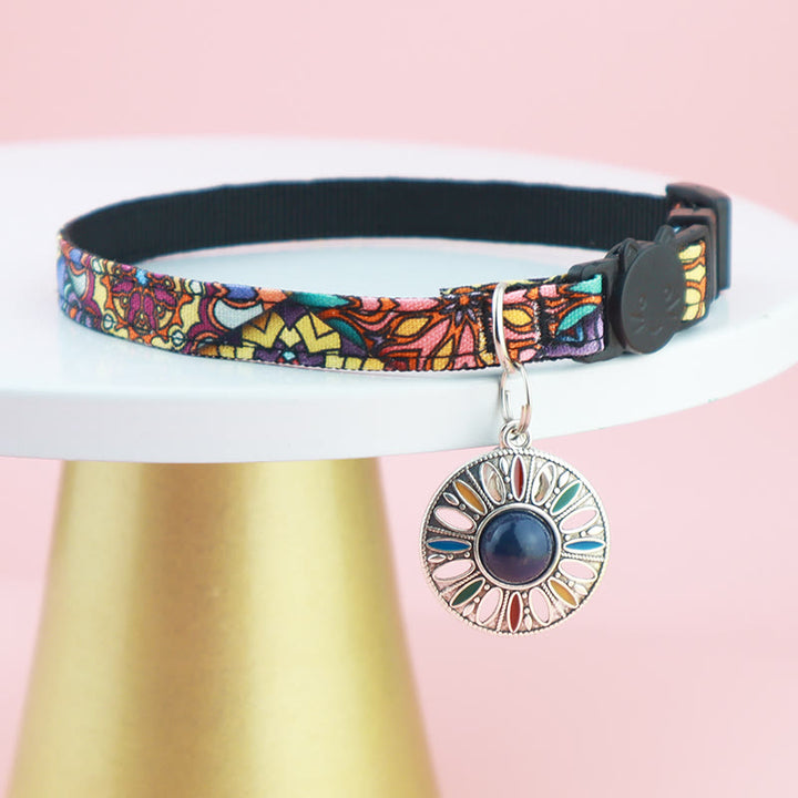 FREE Today: Sun Charm Rescue Cat Collar – Helping Stray Cats Shine Brighter Every Day - Lapis Lazuli - M(25-40cm) - image 8