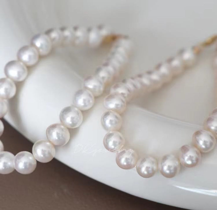 Olivenorma Natural Crystal Cute Kitten Elegant Pearl Pet Collar - prime circle - L(30+5cm) - image 6