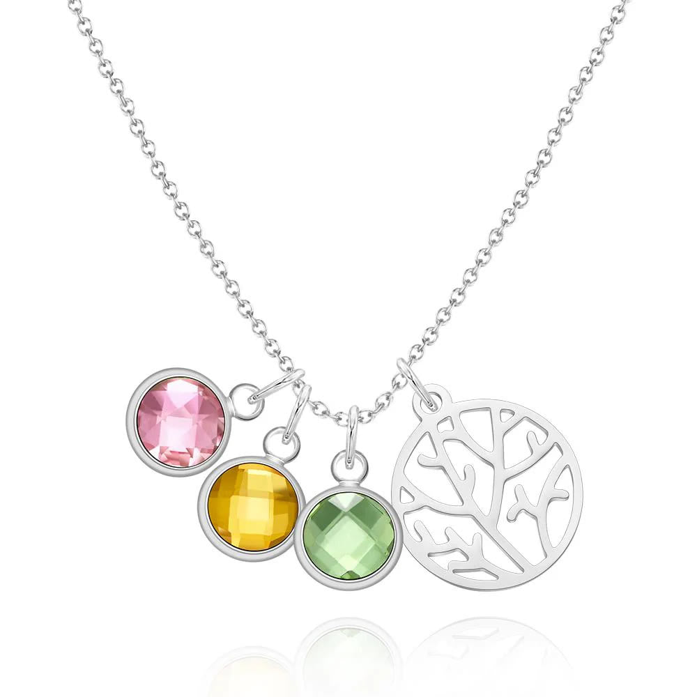 Olivenorma Personalized Tree of Life Birthstone Necklace - image 2