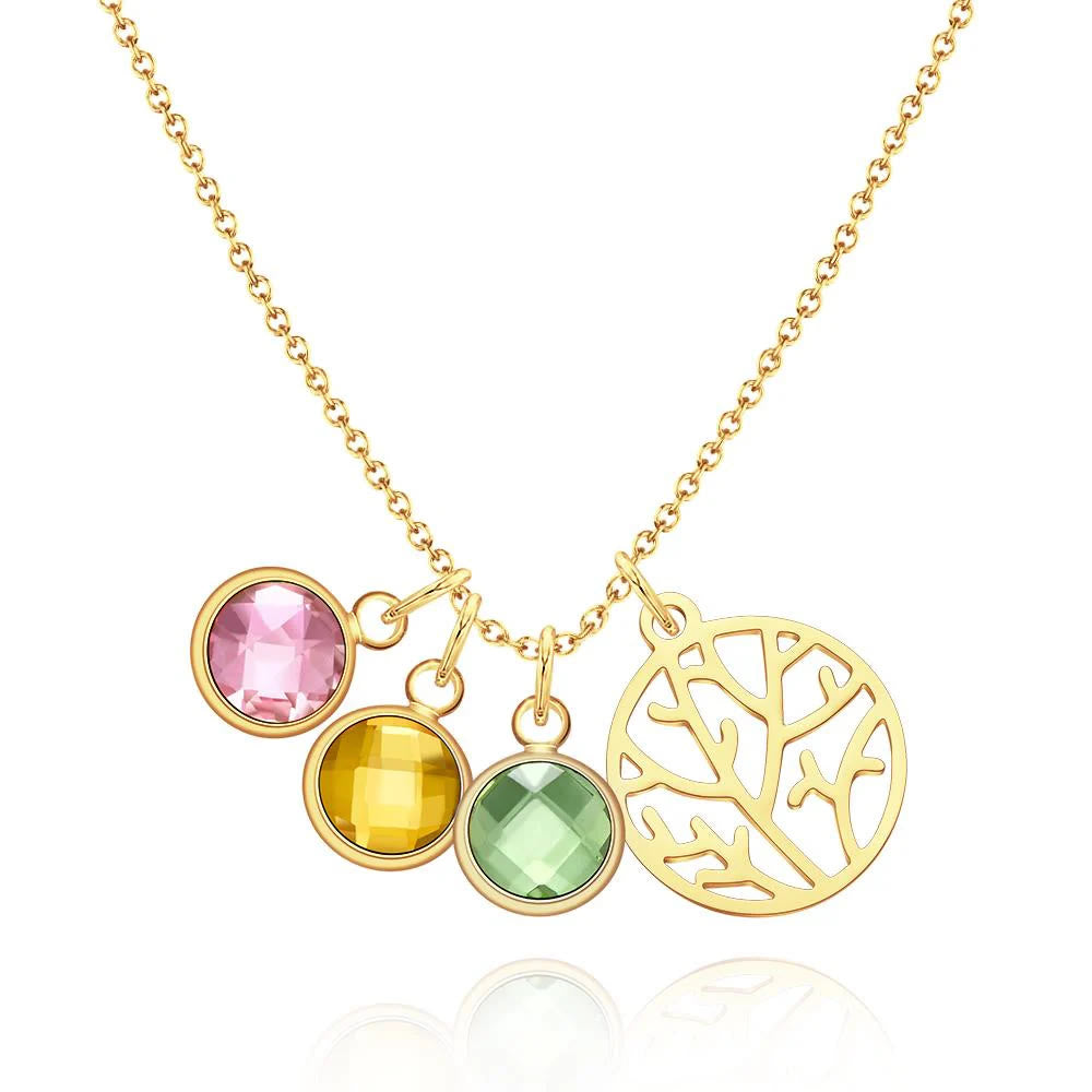 Olivenorma Personalized Tree of Life Birthstone Necklace - image 6