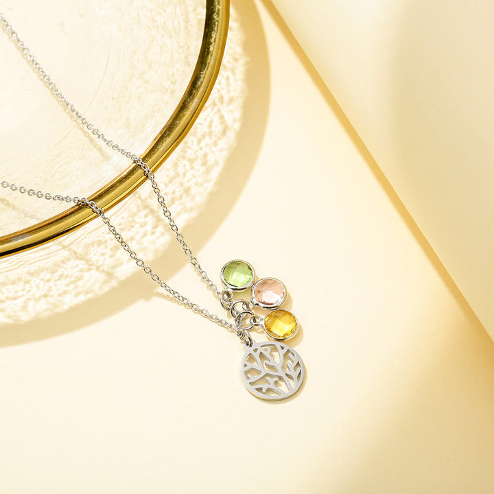 Olivenorma Personalized Tree of Life Birthstone Necklace - image 8