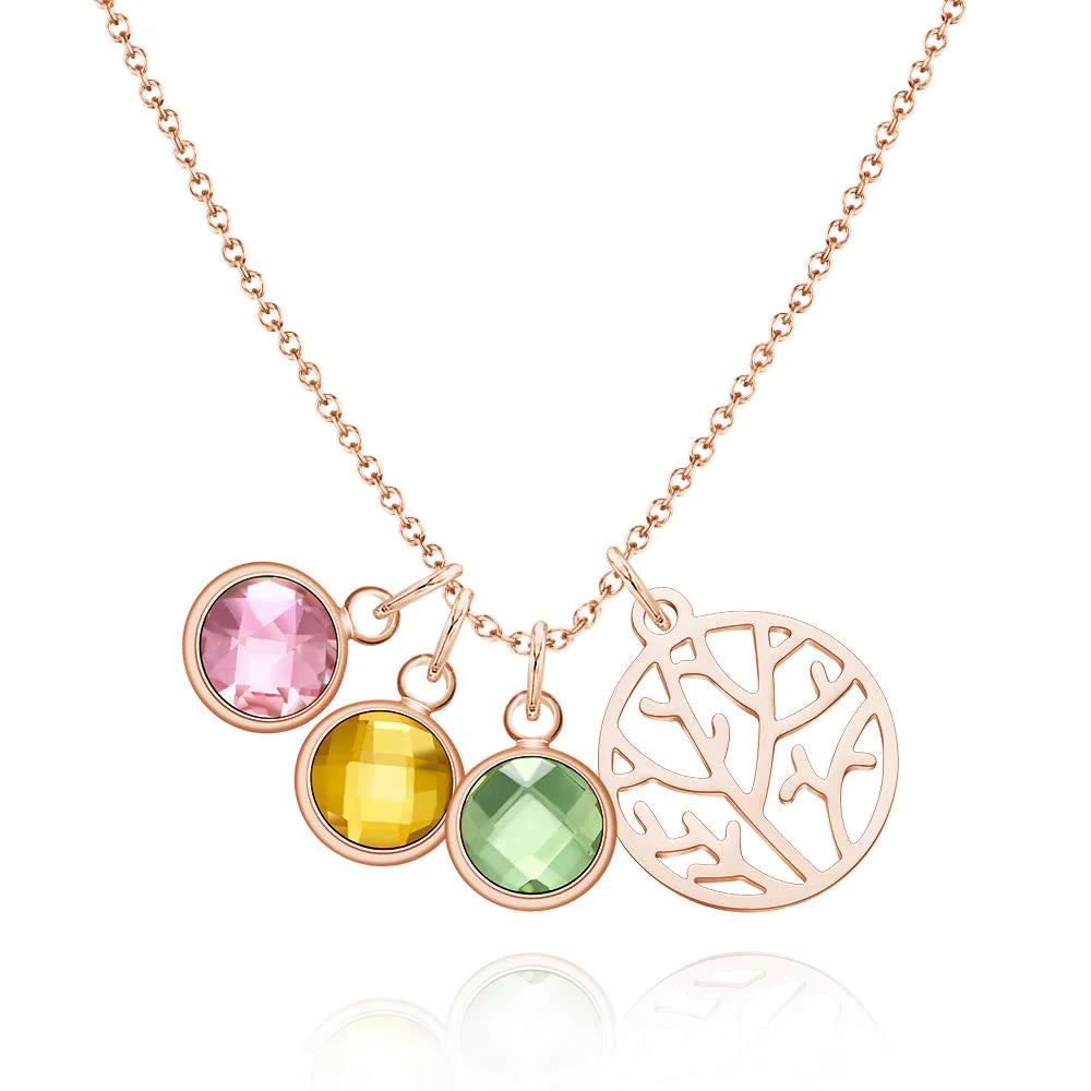 Olivenorma Personalized Tree of Life Birthstone Necklace - image 7