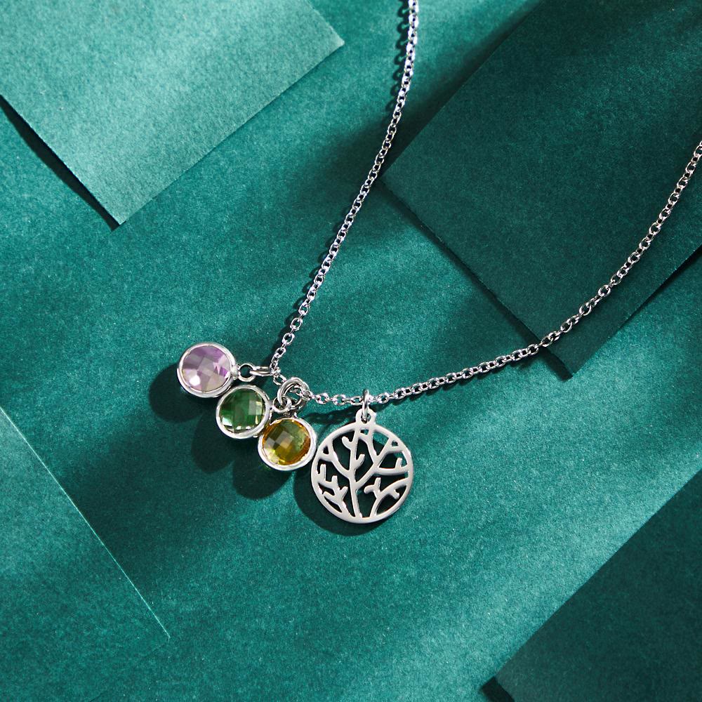 Olivenorma Personalized Tree of Life Birthstone Necklace - image 9