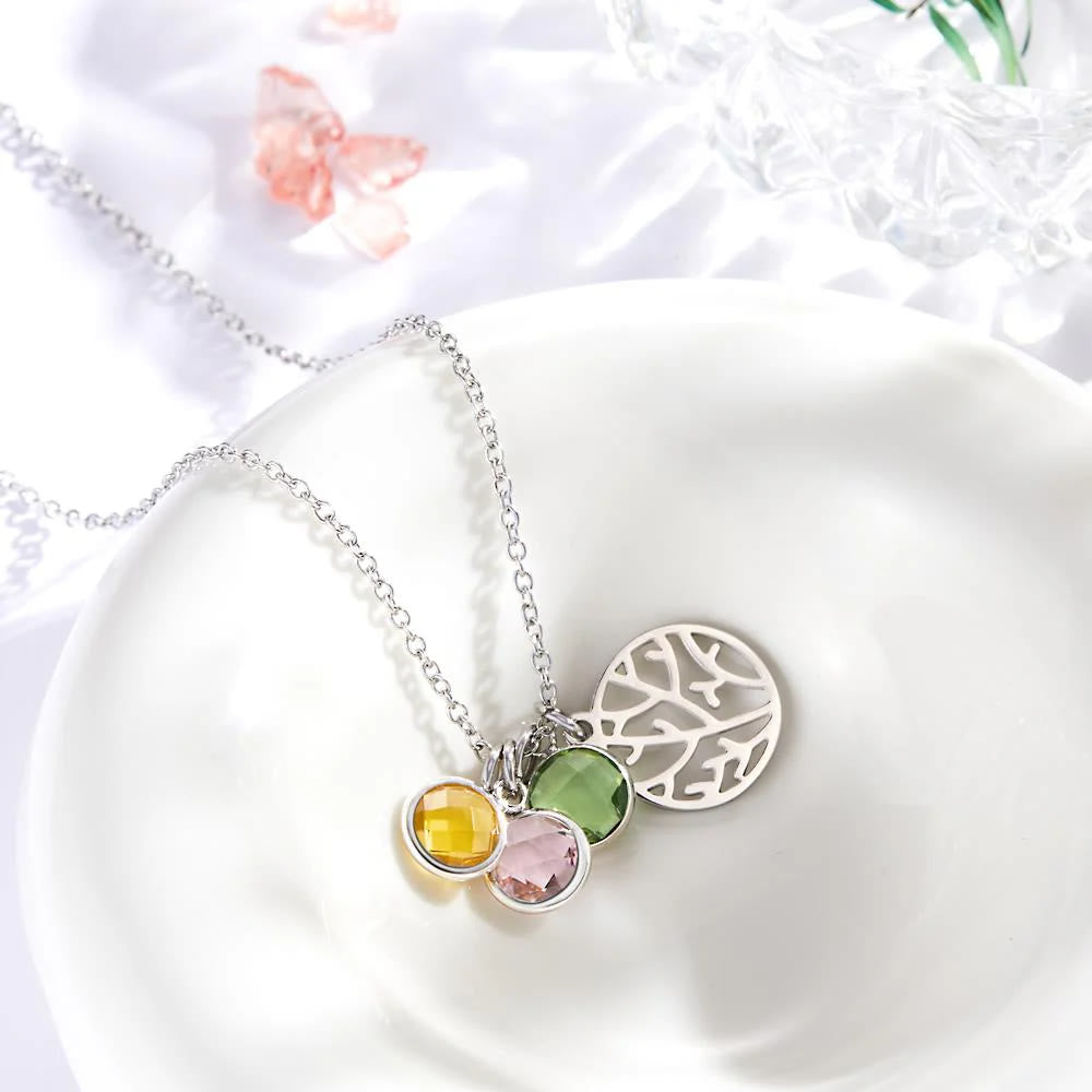 Olivenorma Personalized Tree of Life Birthstone Necklace - image 5