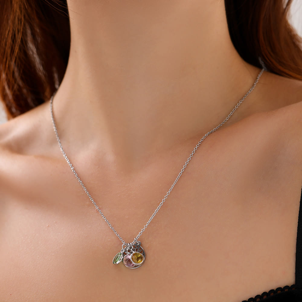 Olivenorma Personalized Tree of Life Birthstone Necklace - image 1