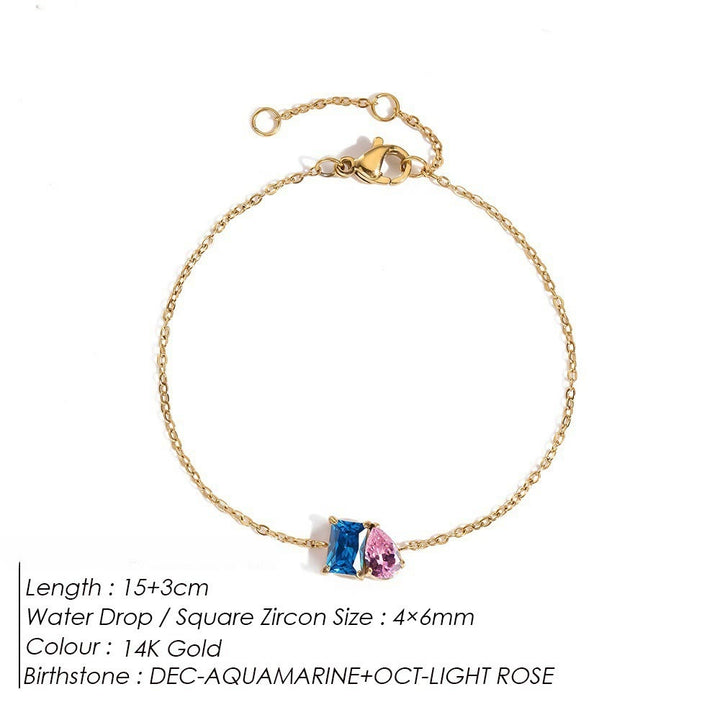 Olivenorma Birthstone Teardrop Friendship Bracelet - December - image 16