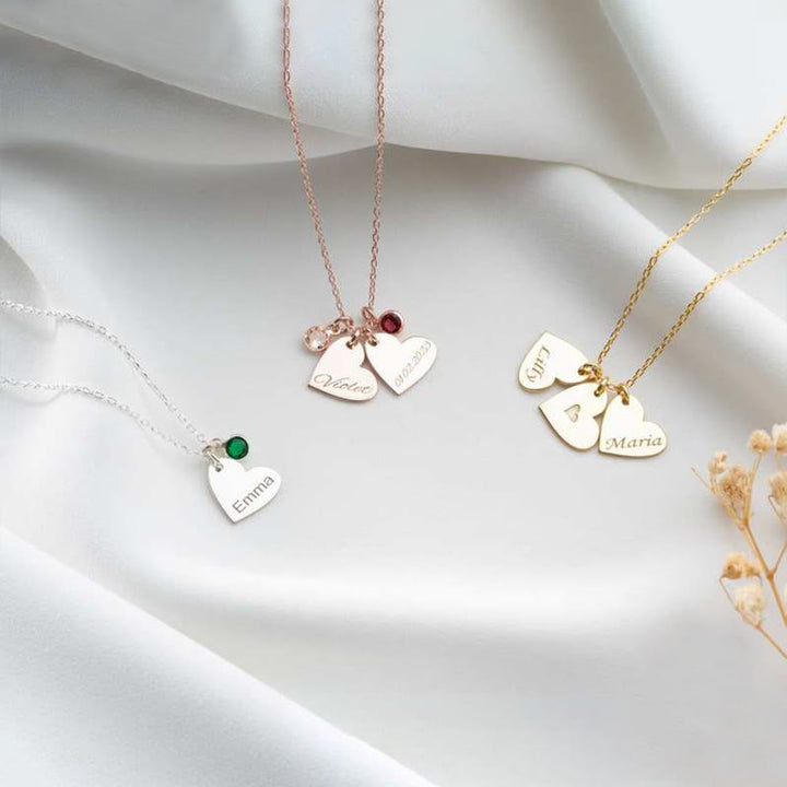 Olivenorma Personalized Heart Name Birthstone Necklace - image 8