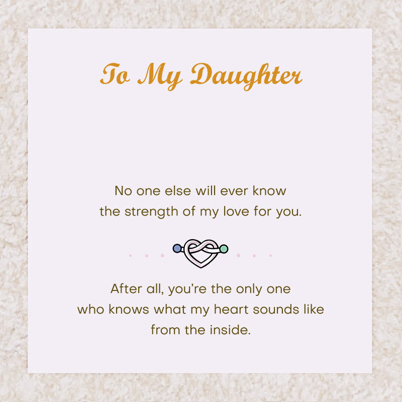 Olivenorma "To My Daughter" Sparkling Zircon Heart Birthstone Necklace - image 4