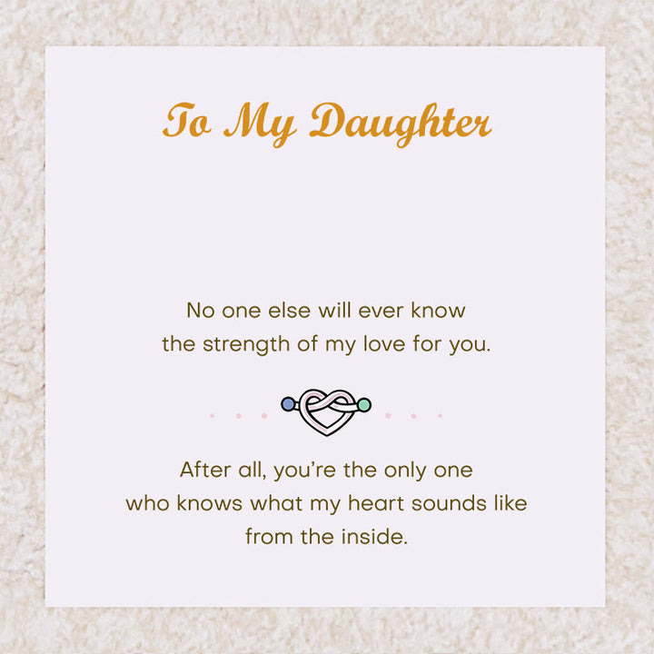 Olivenorma "To My Daughter" Sparkling Zircon Heart Birthstone Necklace - image 4