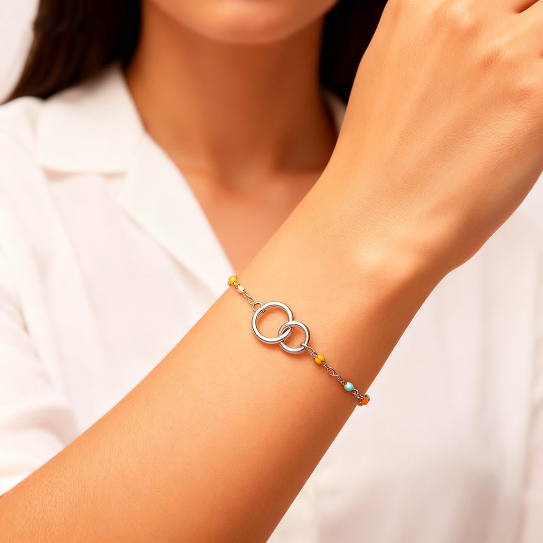 Olivenorma Double Ring Colorful Sisters Bracelet - image 5