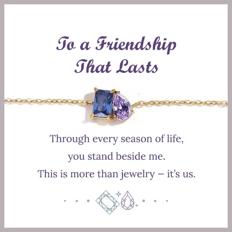 Olivenorma Birthstone Teardrop Friendship Bracelet - image 3