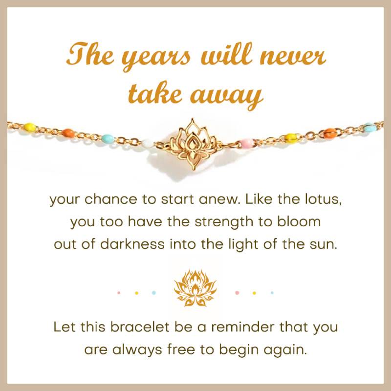 Olivenorma Lotus Birthstone Flower Personalized Bracelet - image 3